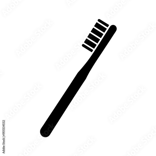 Line Toothbrush UI Icon for Mobile Interface