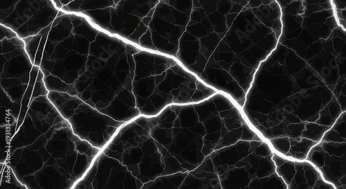 Electricity Lightning Bolt on Dark Background.