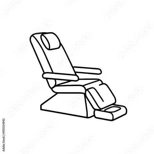 Massage Chair Line Icon for App UI