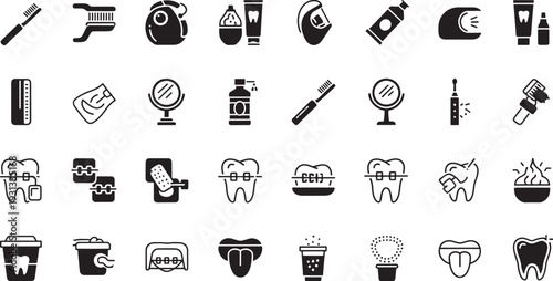 Dental care including teeth braces toothbrushes oral hygiene products orthodontic