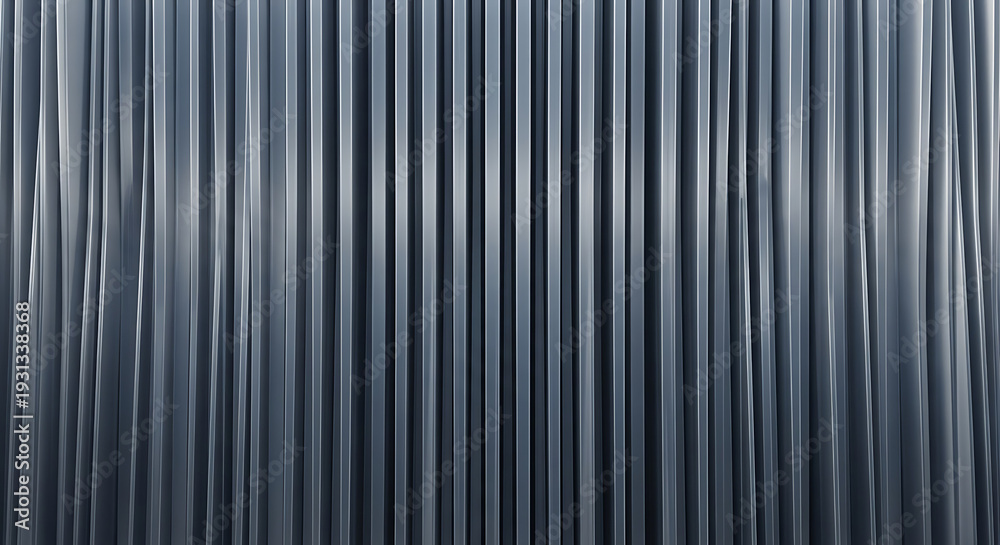 Obraz premium Modern metallic surface with sleek vertical lines