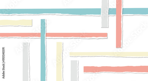 Stylish abstract art with colorful lines and shapes in a modern design composition viewed from directly above