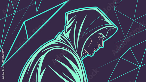 Neon Sentinel of Cyberspace