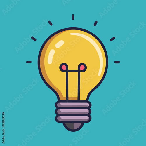 vector illustration of a smart light bulb  