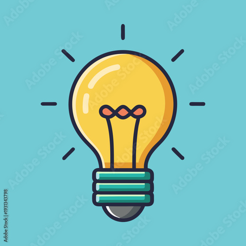 vector illustration of a smart light bulb  