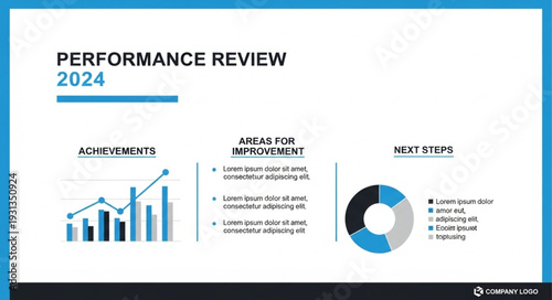 Performance Review 2024 Business Presentation Slide.
