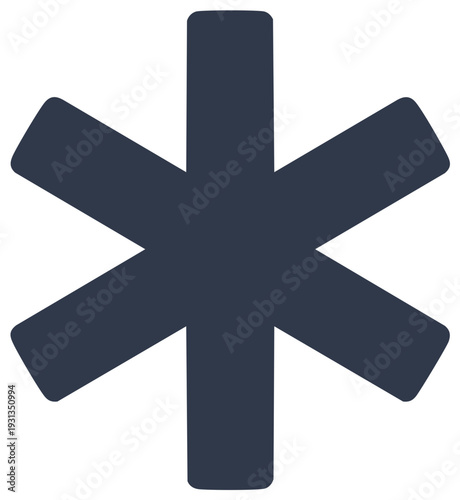 Dark Blue Medical Emergency Healthcare First Aid Symbol Icon Abstract