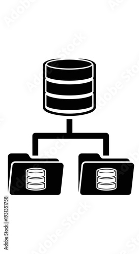 Database Replication Network, Distributing Data Across Folders, Symbolic Illustration of Data Management, Information Architecture Across Digital Systems, Data Storage Solution, Conceptual Schema, Syn