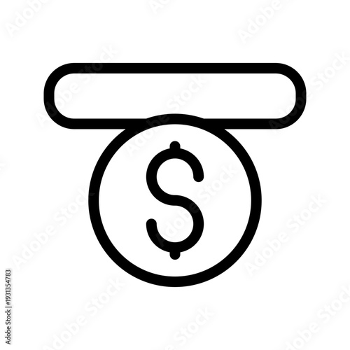 Financial Transaction icon for banking, digital payments, and money management