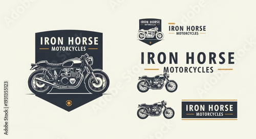 Vintage Motorcycle Emblem and Logo Designs.