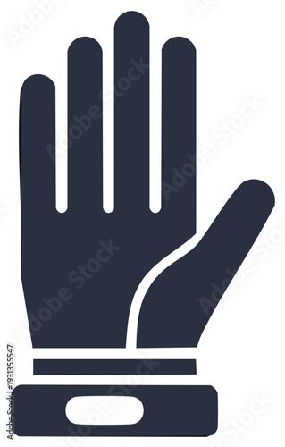 High Five Icon Palm Gesture Symbol Illustration Flat Graphic Design