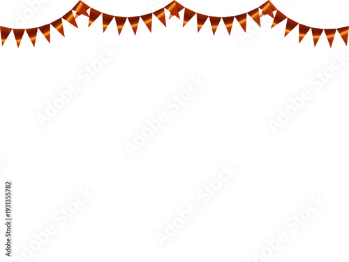 ガーランド三角、曲線、9オレンジF3