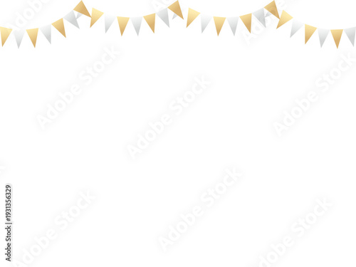 ガーランド三角、曲線、m金6白F3