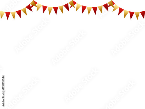 ガーランド三角、曲線、m金10赤F3