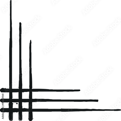 Black and white set of arrows on wooden and metal tools background