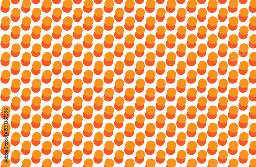 Vibrant repeating pattern of overlapping circles background, creating a retro geometric feel suitable for textiles, wallpaper, packaging, and modern graphic design.decorative, wallpapers and posters.