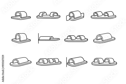 Vector surface pad slim flat clip icon flush fit silhouette icons accessory