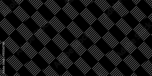 abstract simple black gingham plaid pattern can be used background.