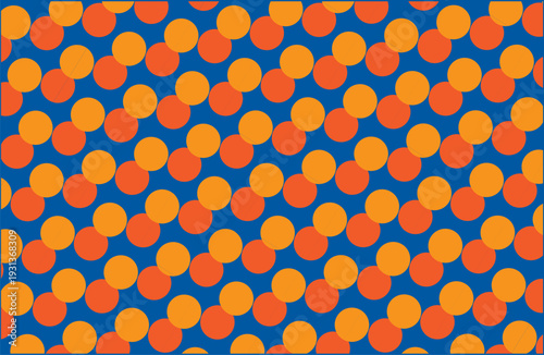 Vibrant repeating pattern of overlapping circles background, creating a retro geometric feel suitable for textiles, wallpaper, packaging, and modern graphic design.decorative, wallpapers and posters.