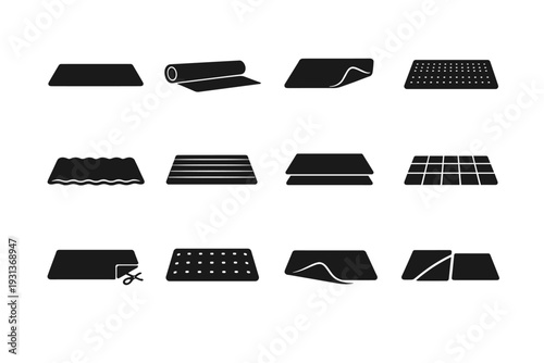 Modern symbol vector simple mat image generation minimalist interior flat shelf icon