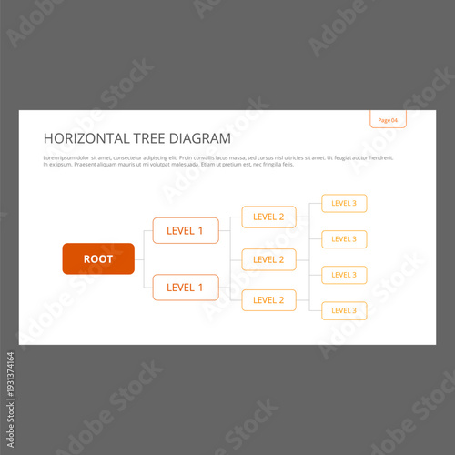Horizontal Tree Diagram Template
