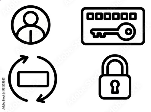Secure Financial Transaction Process with Shield Icon Set