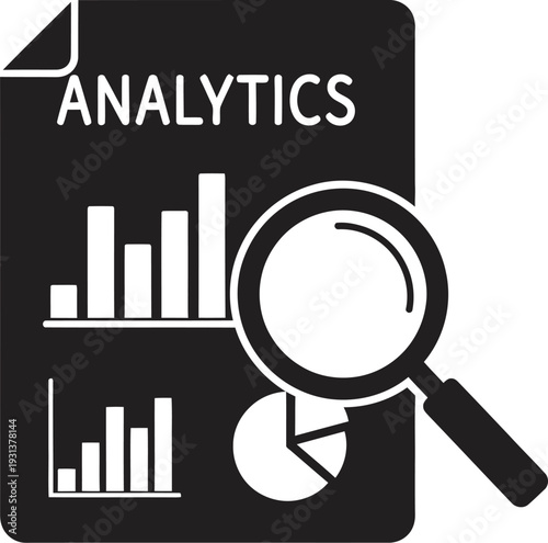 Analytics data analysis and statistics concept