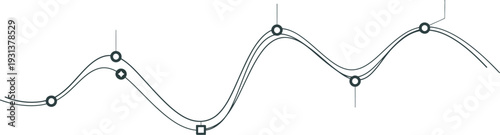 abstract wave line graph illustration