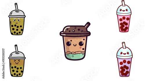 vector set of food and drinks