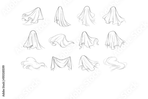 Contour edge image stroke haze trace vector delicate gauze generation simple icon