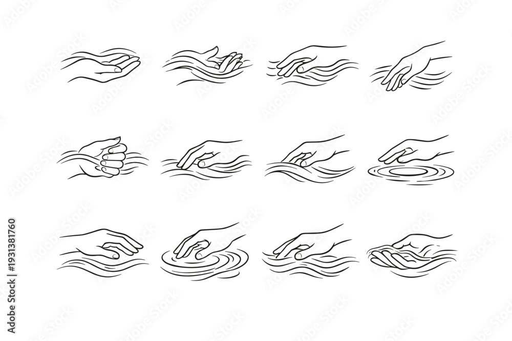 Obraz premium Simple gentle image drift light eddy soft generation motion icon ripple vector