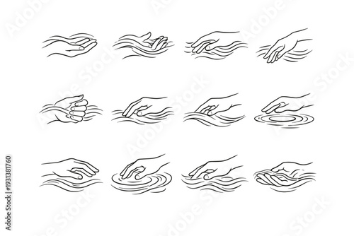 Simple gentle image drift light eddy soft generation motion icon ripple vector