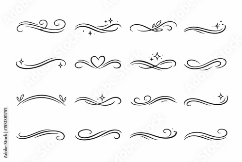 Flourish airy linecurrent lineflow icon caring image generation simple decoration gentle vector