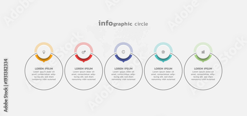 Presentation business abstract background infographic template colorful