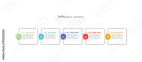 Presentation business abstract background infographic template colorful