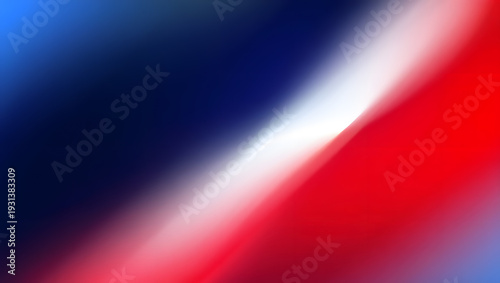 Dynamic abstract background showcasing blurred red, white, and blue diagonal stripes.