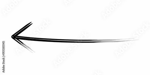 Hand drawn black arrow icon on white background. Hand drawn arrows, mark point icon design collection for business and education design element, web site design, logo, app. Mark point icon design.