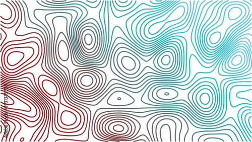 A colorful abstract image with red blue and white hues