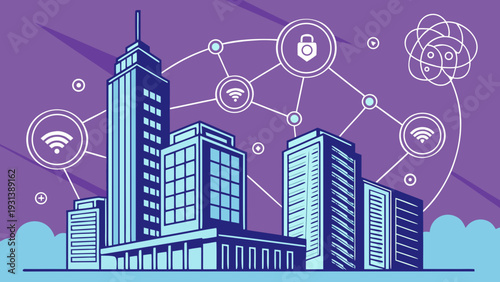 Indian IT Hub Skyline Vector