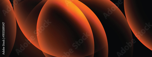 Abstract orange light streaks radiating from the center over a deep dark background, creating a bold and energetic visual impact.