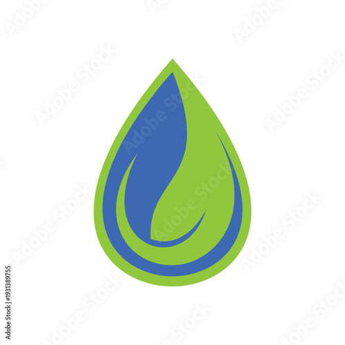 water leaf logo design