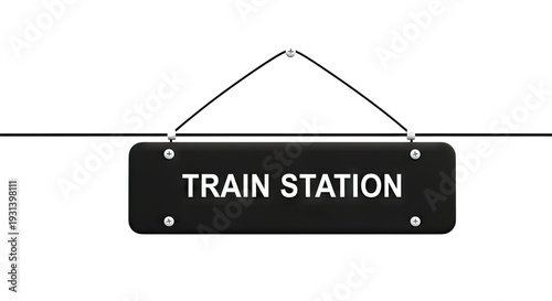 Train Station Sign