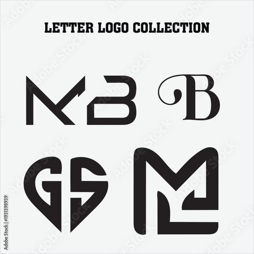 Letter logo collection set template art vector