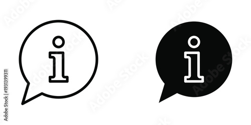 Information Icon Speech Bubble Help Symbol Guidance