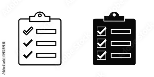 Clipboard Checklist Task Completion Business Concept