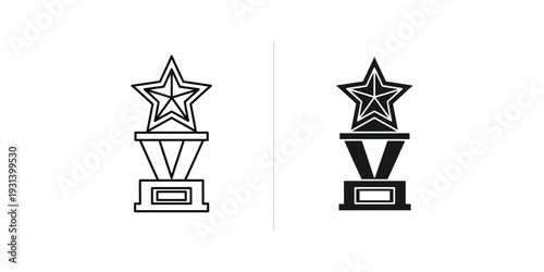 Star Trophy Award Victory Achievement Recognition