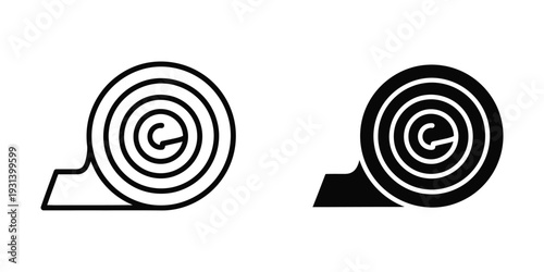 Roll Icon Construction Material Business