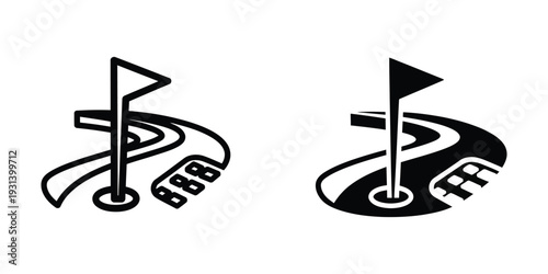 Golf Hole Flag Green Golfing Target Business Success