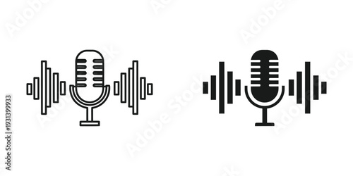 Microphone Soundwave Audio Recording Broadcast