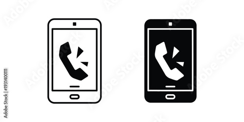 Phone Incoming Call Icon Communication Technology Symbol